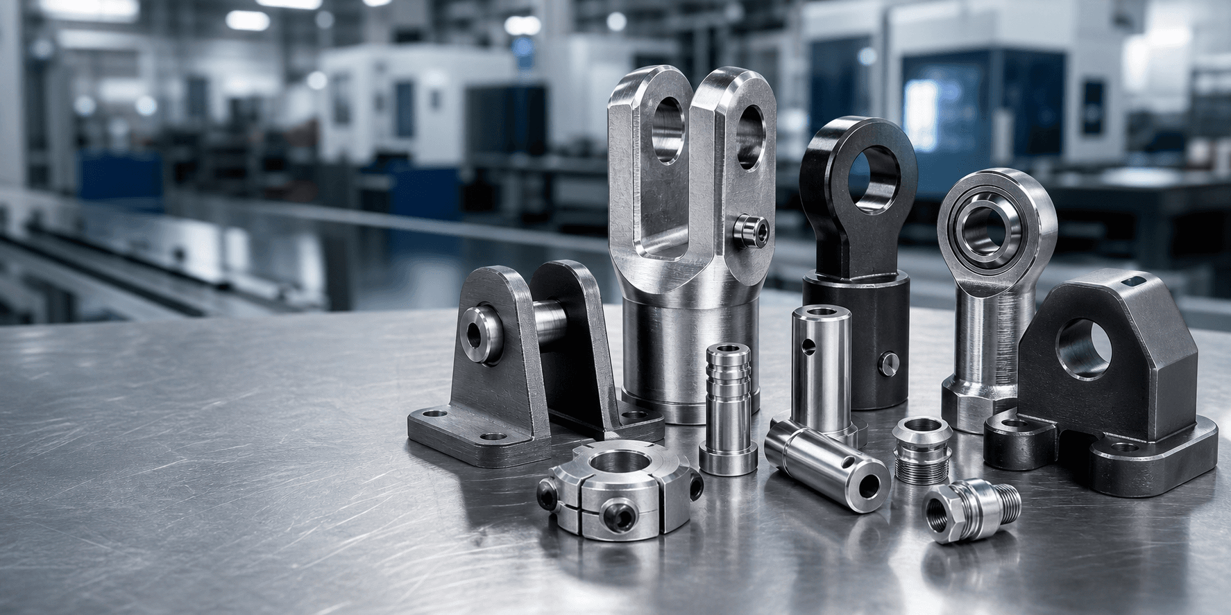 Hydraulic accessories organized for inventory availability